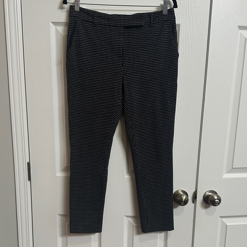 White House Black Market Patterned Ankle Pants